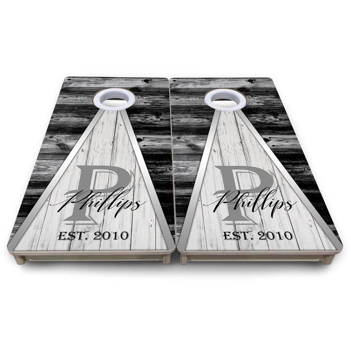 Wedding Triangle - Mini or Vacation Size Cornhole Boards