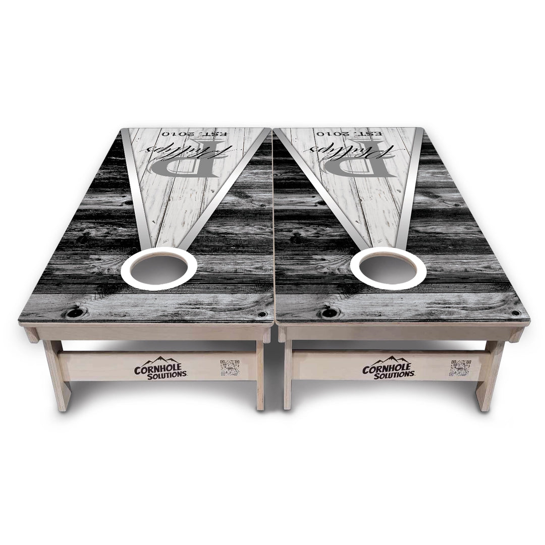 Wedding Triangle Cornhole Boards – Tournament Series
