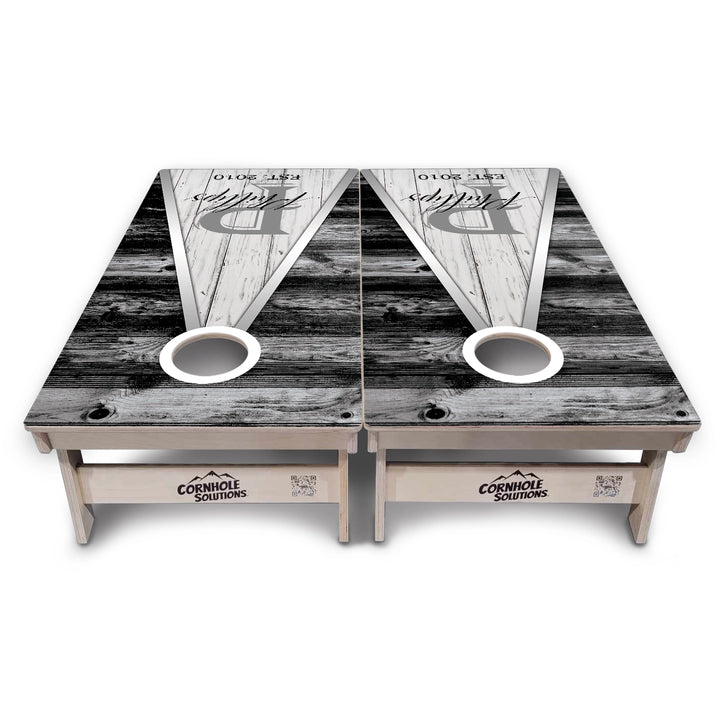 Wedding Triangle Cornhole Boards – Tournament Series