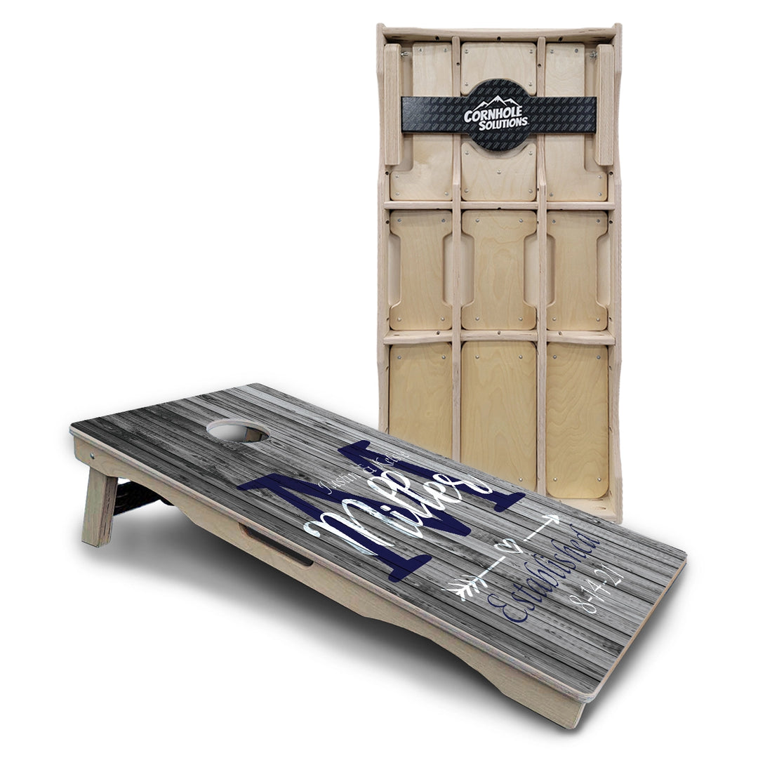 Grey Slat Cornhole Boards – Pro Lite or Pro Elite