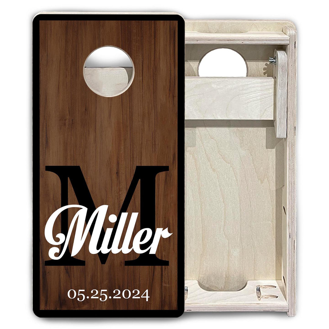 Timeless Monogram - Mini or Vacation Size Cornhole Boards