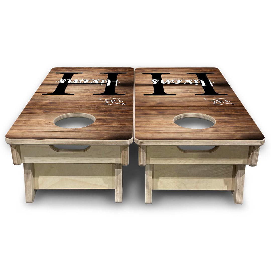 Wood Slat Name - Mini or Vacation Size Cornhole Boards