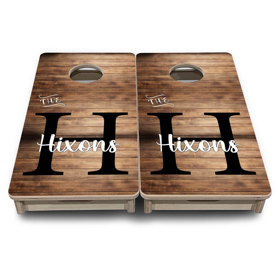 Wood Slat Name - Mini or Vacation Size Cornhole Boards