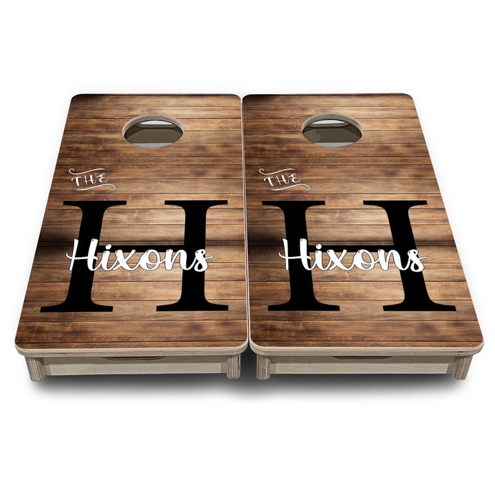 Wood Slat Name - Mini or Vacation Size Cornhole Boards