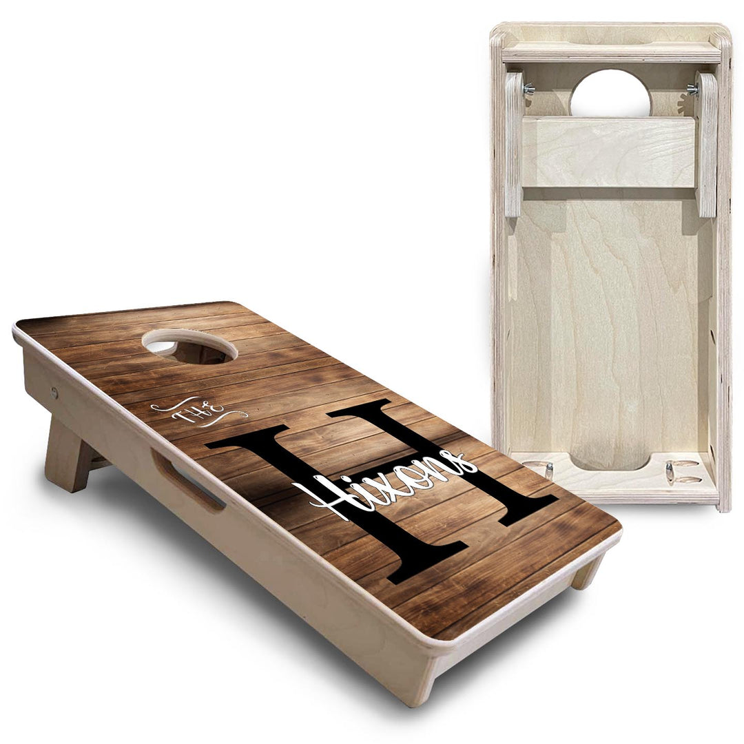 Wood Slat Name - Mini or Vacation Size Cornhole Boards