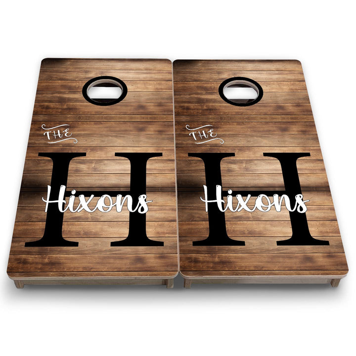 Wood Slat Name - Mini or Vacation Size Cornhole Boards