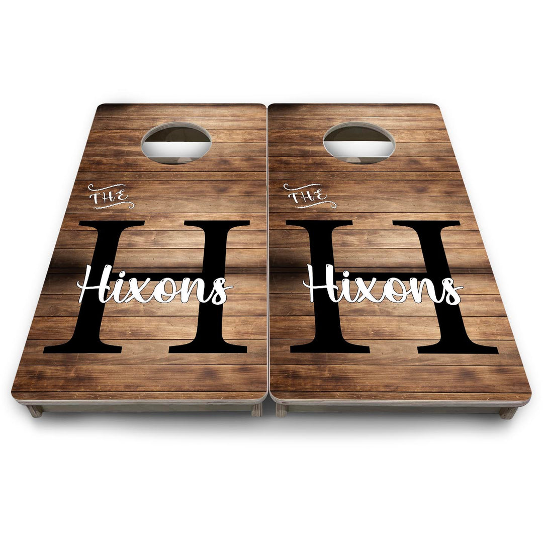 Wood Slat Name - Mini or Vacation Size Cornhole Boards