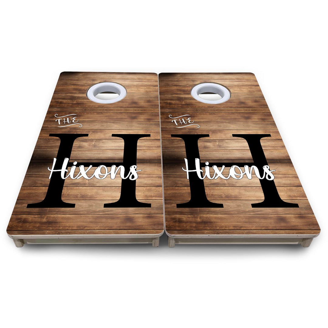 Wood Slat Name - Mini or Vacation Size Cornhole Boards