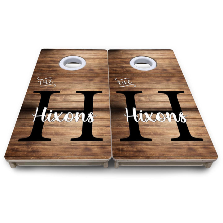 Wood Slat Name - Mini or Vacation Size Cornhole Boards