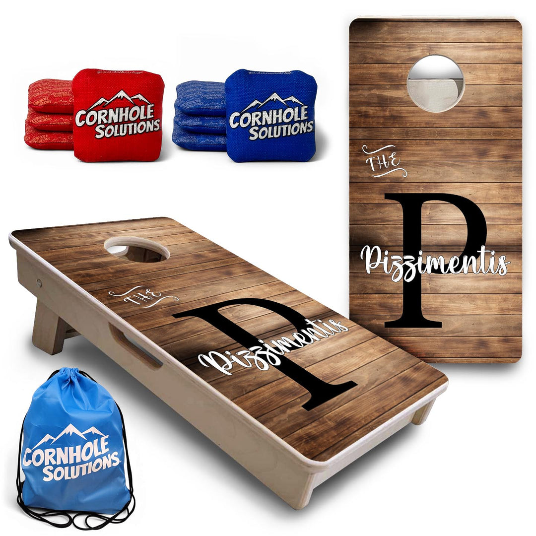 Wood Slat Name - Mini or Vacation Size Cornhole Boards