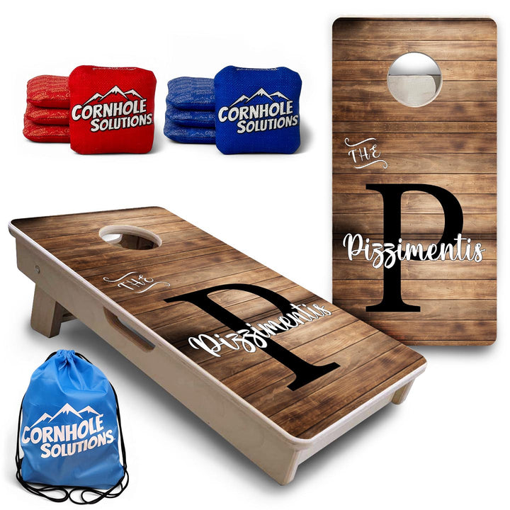 Wood Slat Name - Mini or Vacation Size Cornhole Boards