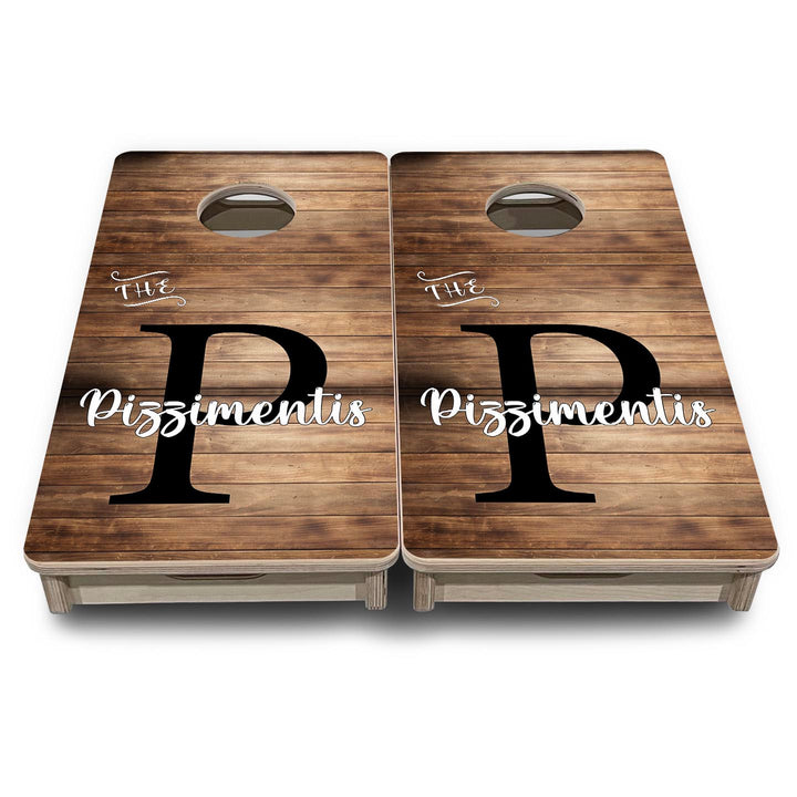 Wood Slat Name - Mini or Vacation Size Cornhole Boards