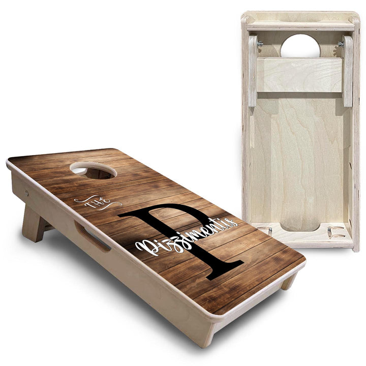 Wood Slat Name - Mini or Vacation Size Cornhole Boards