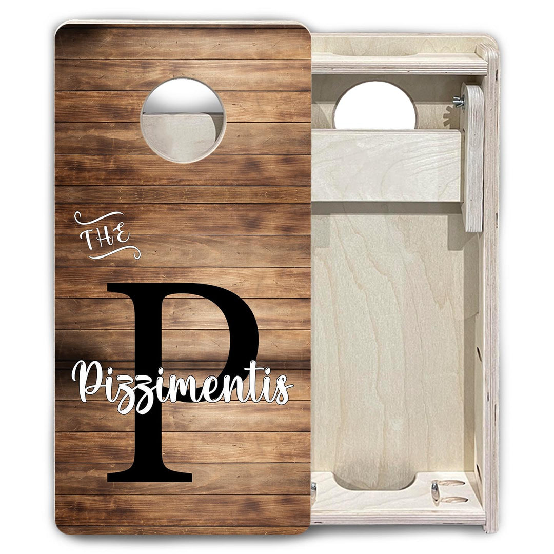 Wood Slat Name - Mini or Vacation Size Cornhole Boards