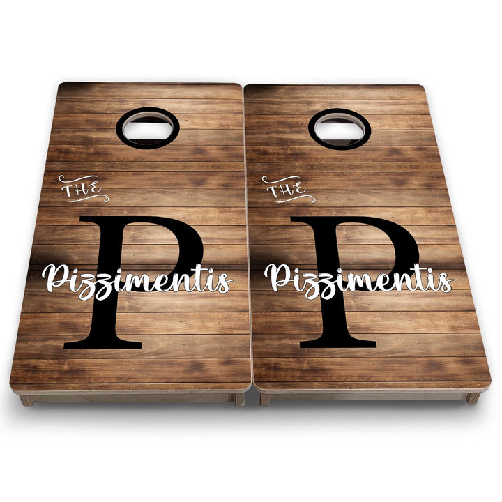 Wood Slat Name - Mini or Vacation Size Cornhole Boards