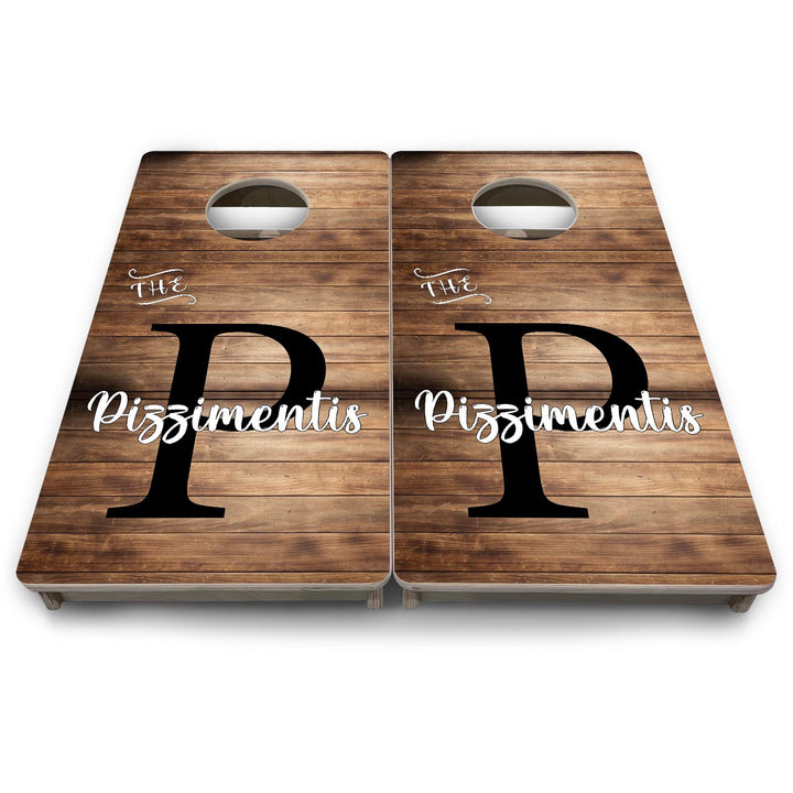 Wood Slat Name - Mini or Vacation Size Cornhole Boards