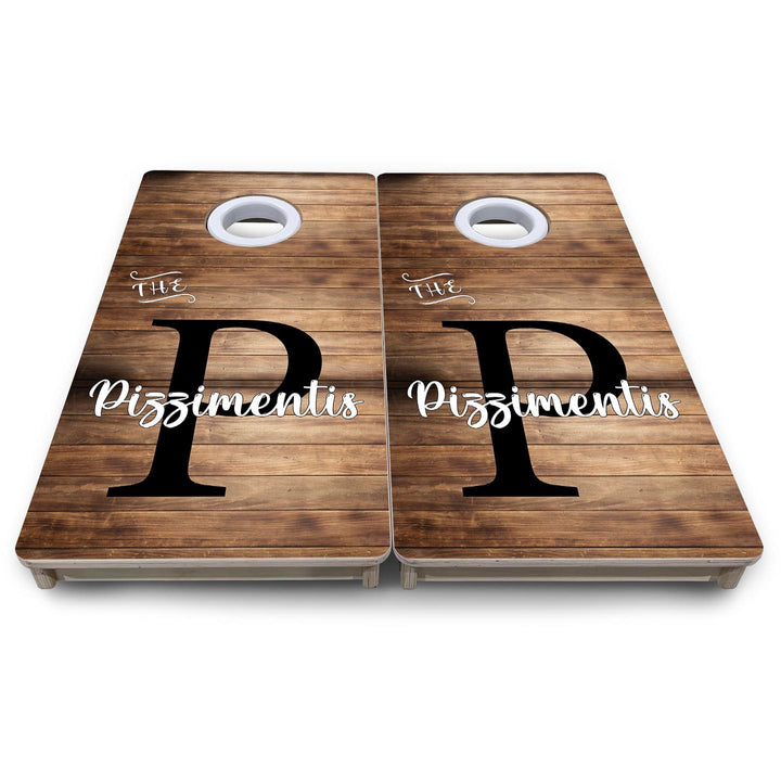 Wood Slat Name - Mini or Vacation Size Cornhole Boards