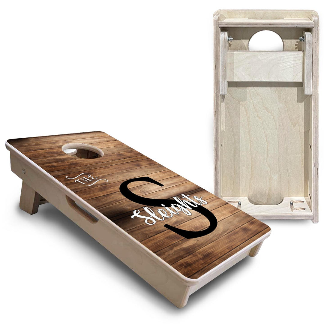 Wood Slat Name - Mini or Vacation Size Cornhole Boards