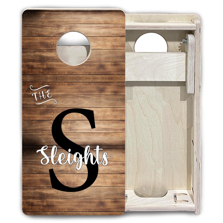 Wood Slat Name - Mini or Vacation Size Cornhole Boards