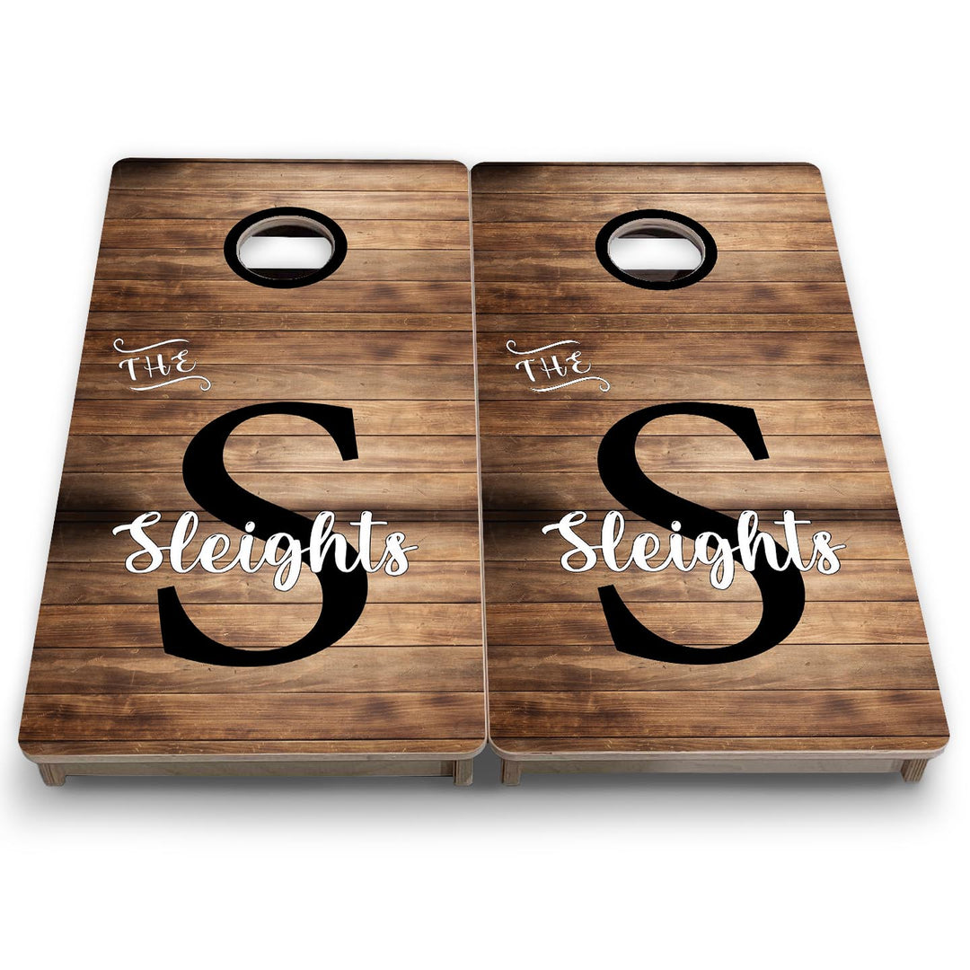 Wood Slat Name - Mini or Vacation Size Cornhole Boards