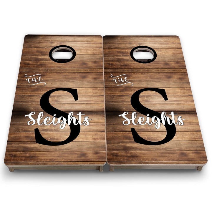 Wood Slat Name - Mini or Vacation Size Cornhole Boards