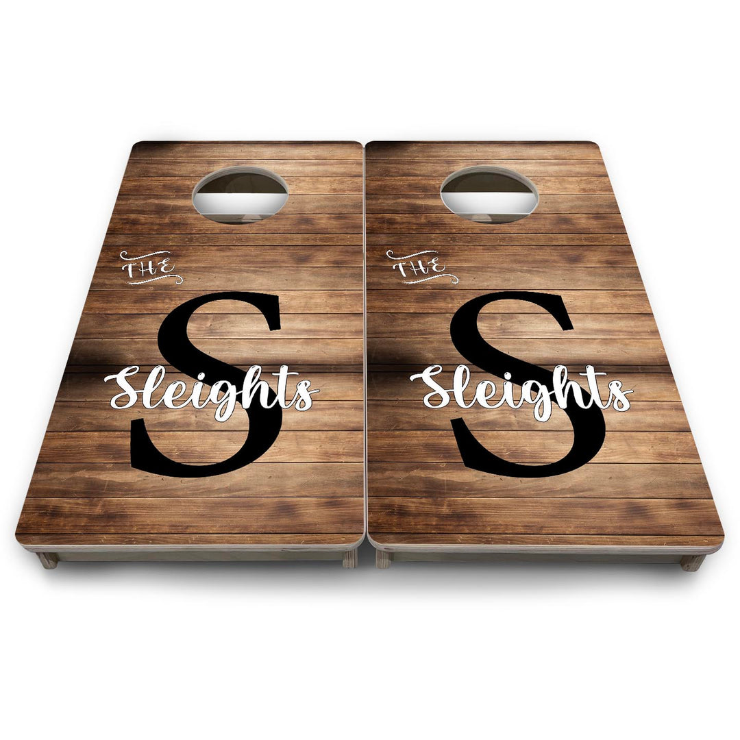 Wood Slat Name - Mini or Vacation Size Cornhole Boards