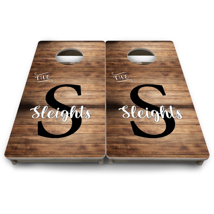 Wood Slat Name - Mini or Vacation Size Cornhole Boards