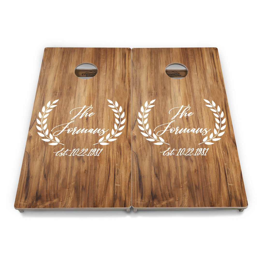 Family Laurel Cornhole Boards – Tournament Series