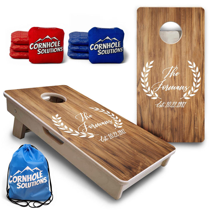 Laurel Wreath - Mini or Vacation Size Cornhole Boards