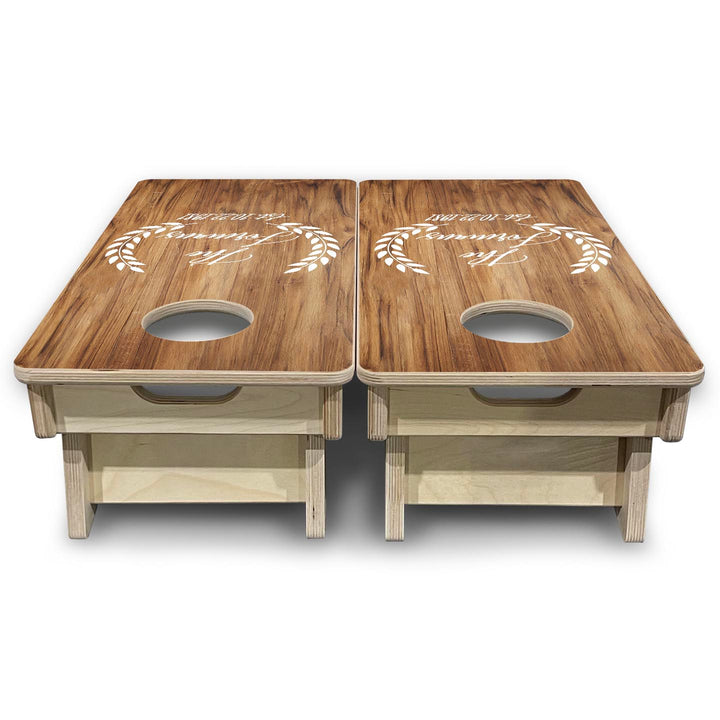 Laurel Wreath - Mini or Vacation Size Cornhole Boards