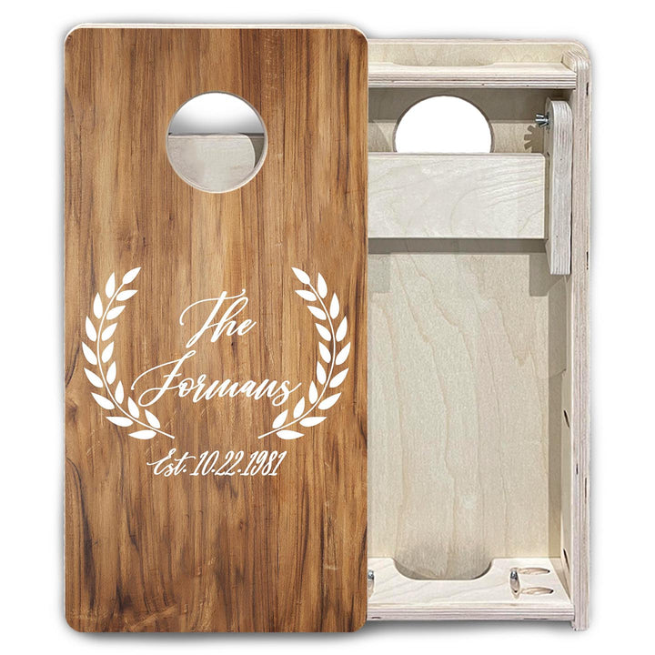 Laurel Wreath - Mini or Vacation Size Cornhole Boards