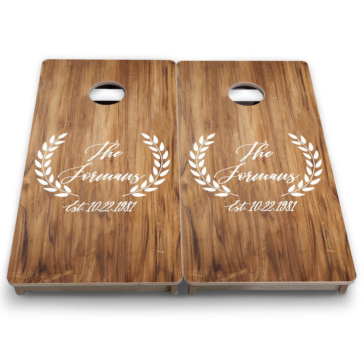 Laurel Wreath - Mini or Vacation Size Cornhole Boards