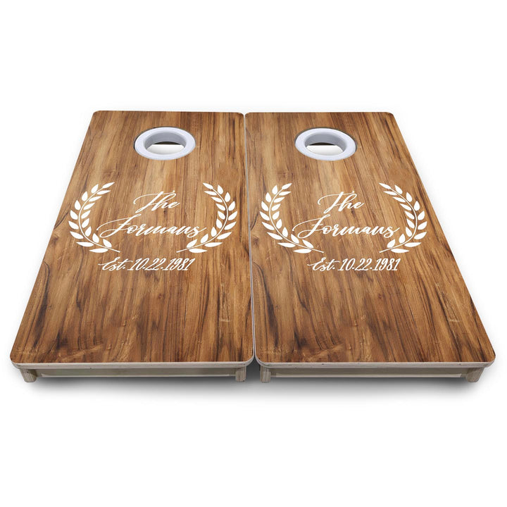 Laurel Wreath - Mini or Vacation Size Cornhole Boards