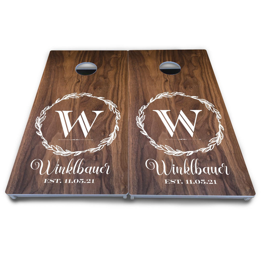 Wreath Cornhole Boards - All Weather Series