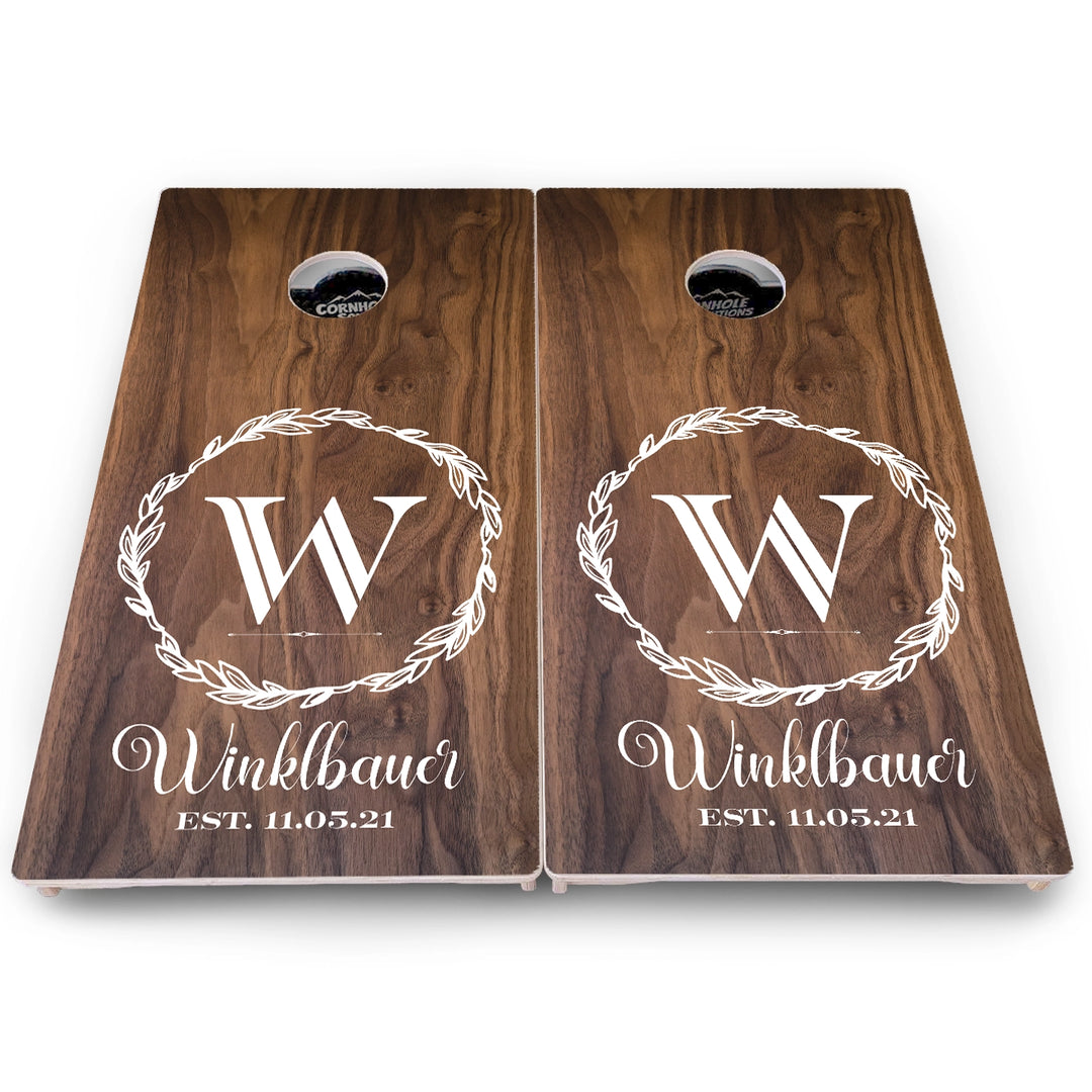 Wreath Cornhole Boards – Pro Lite or Pro Elite