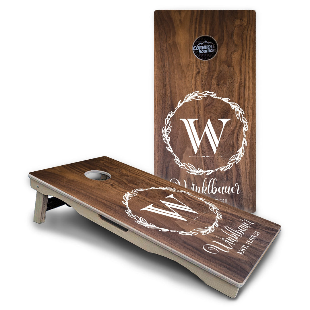 Wreath Cornhole Boards – Pro Lite or Pro Elite