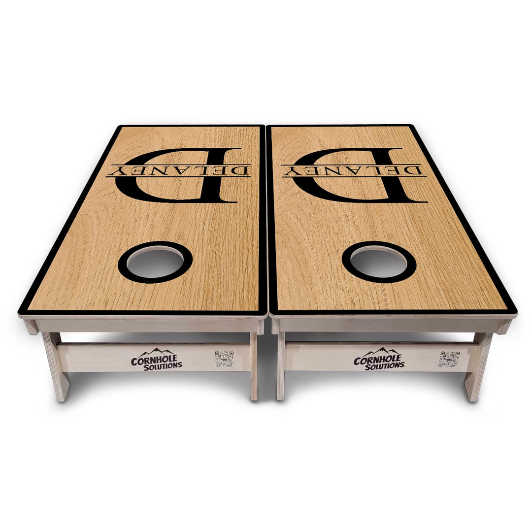 Split Letter Monogram Cornhole Boards – Tournament Series