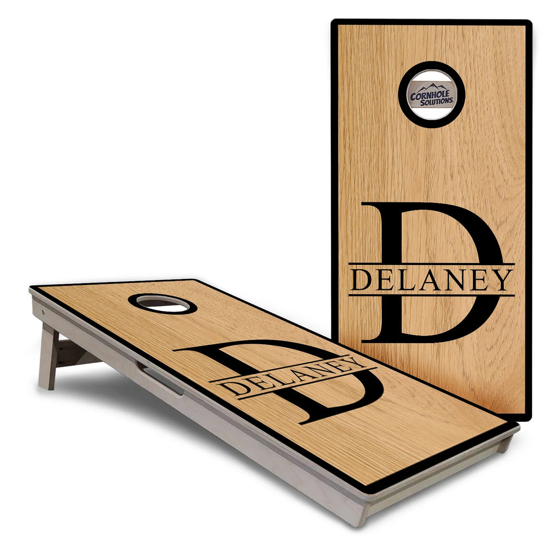 Split Letter Monogram Cornhole Boards – Tournament Series