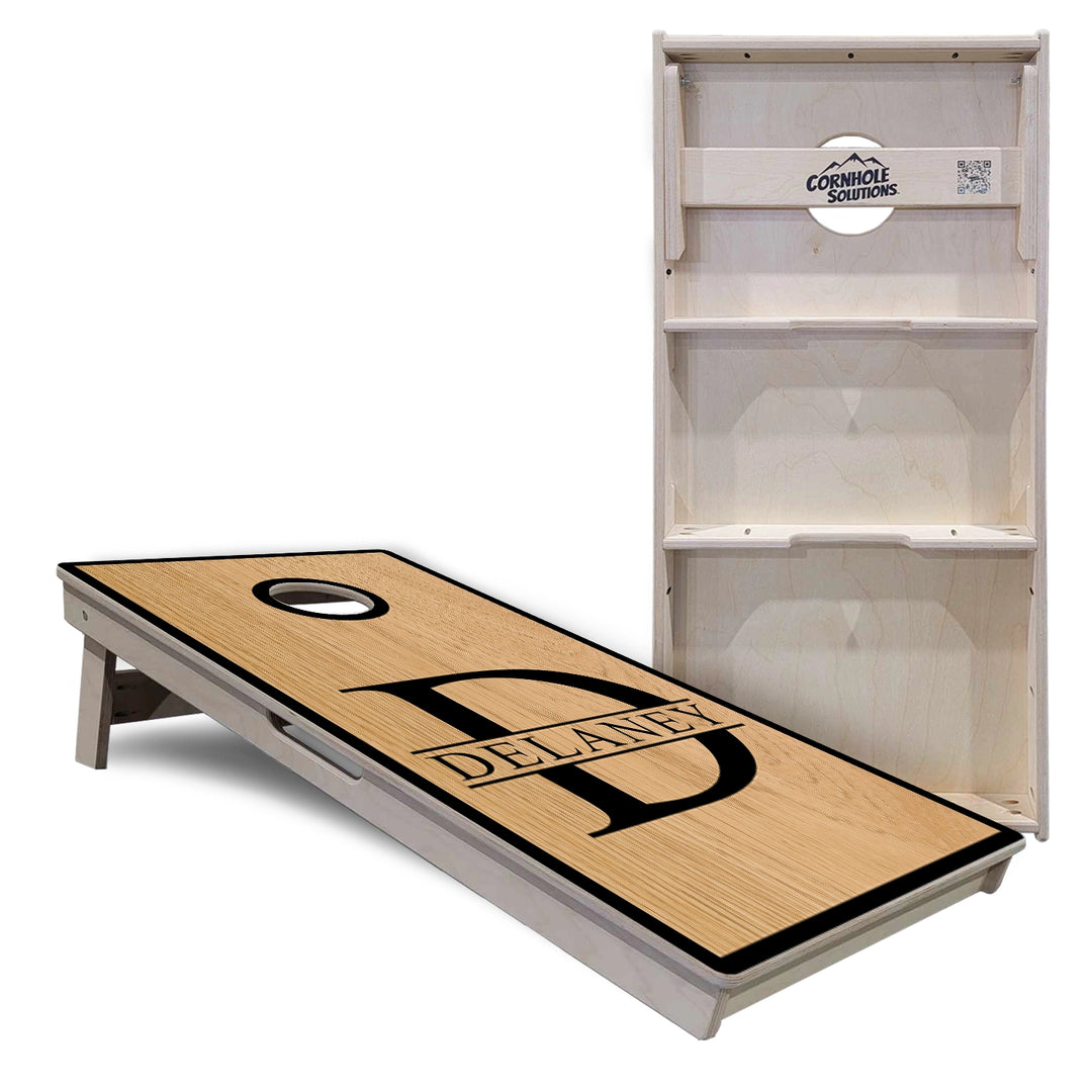 Split Letter Monogram Cornhole Boards – Tournament Series