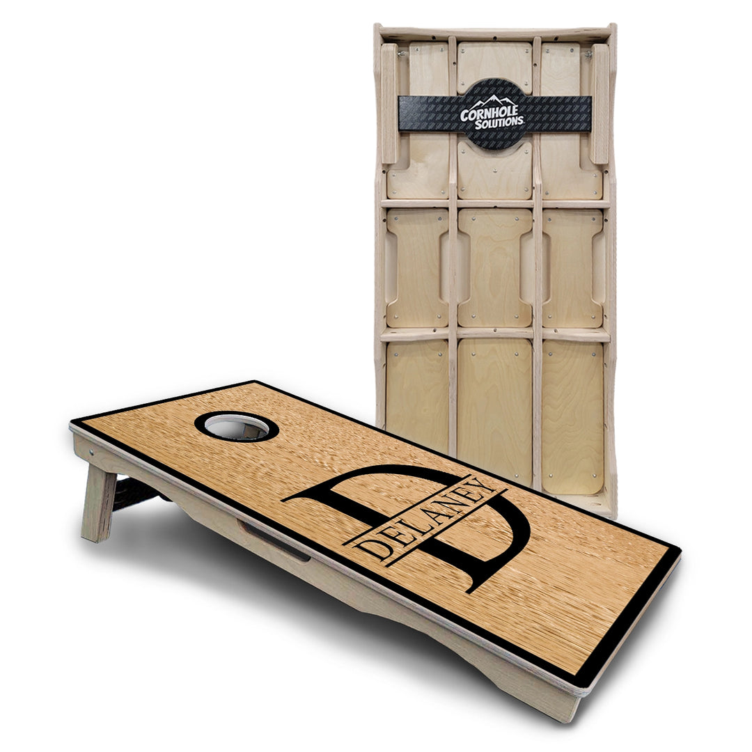 Split Letter Monogram Cornhole Boards – Pro Lite or Pro Elite