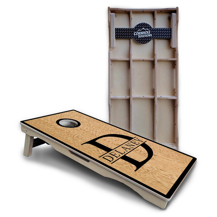 Split Letter Monogram Cornhole Boards – Pro Lite or Pro Elite