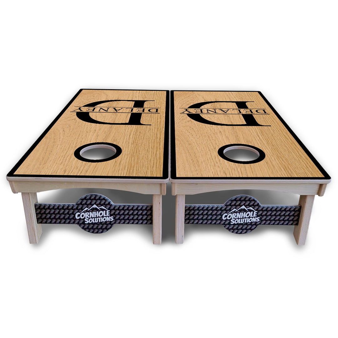 Split Letter Monogram Cornhole Boards – Pro Lite or Pro Elite