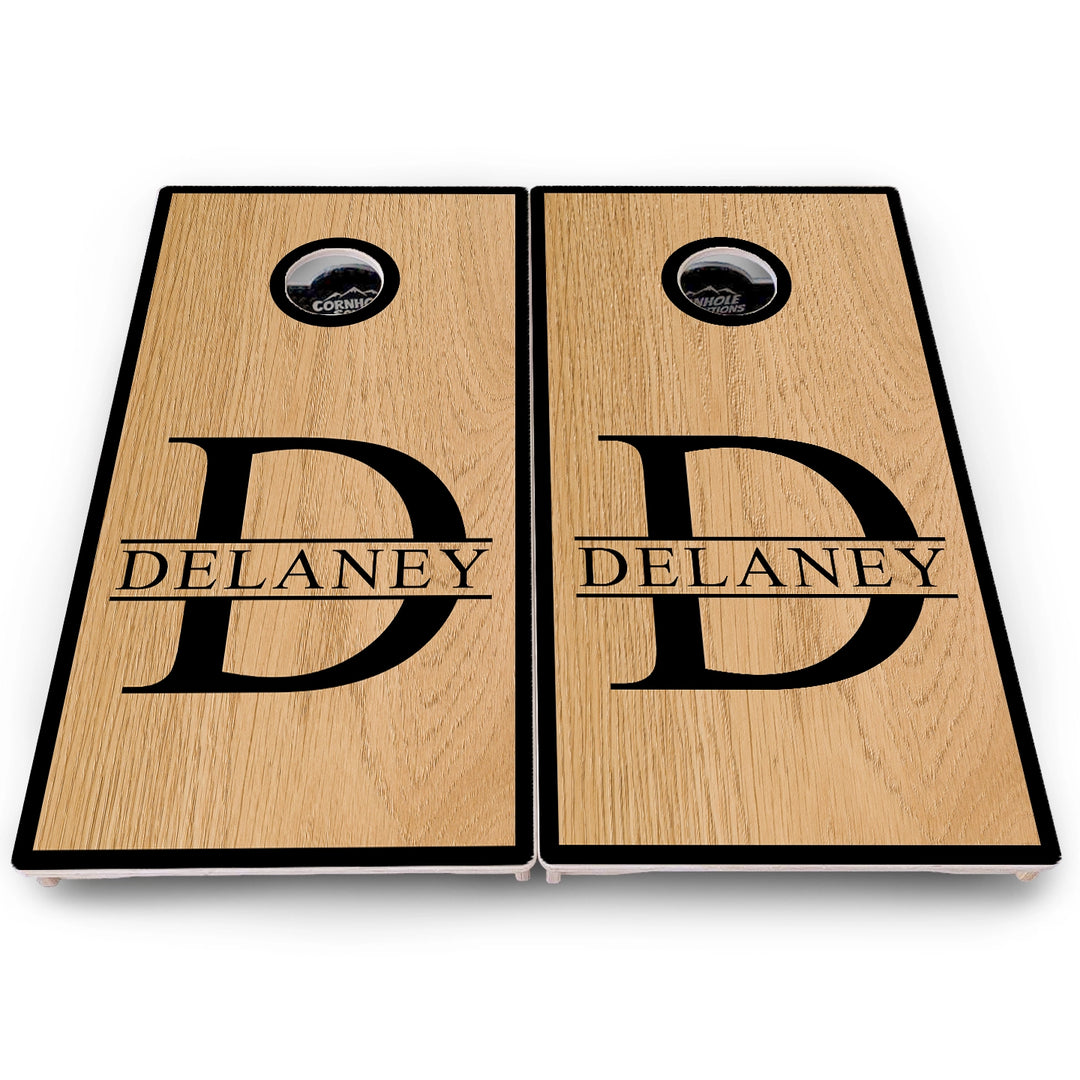 Split Letter Monogram Cornhole Boards – Pro Lite or Pro Elite