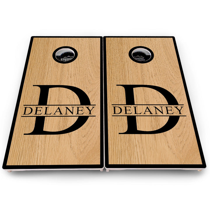 Split Letter Monogram Cornhole Boards – Pro Lite or Pro Elite