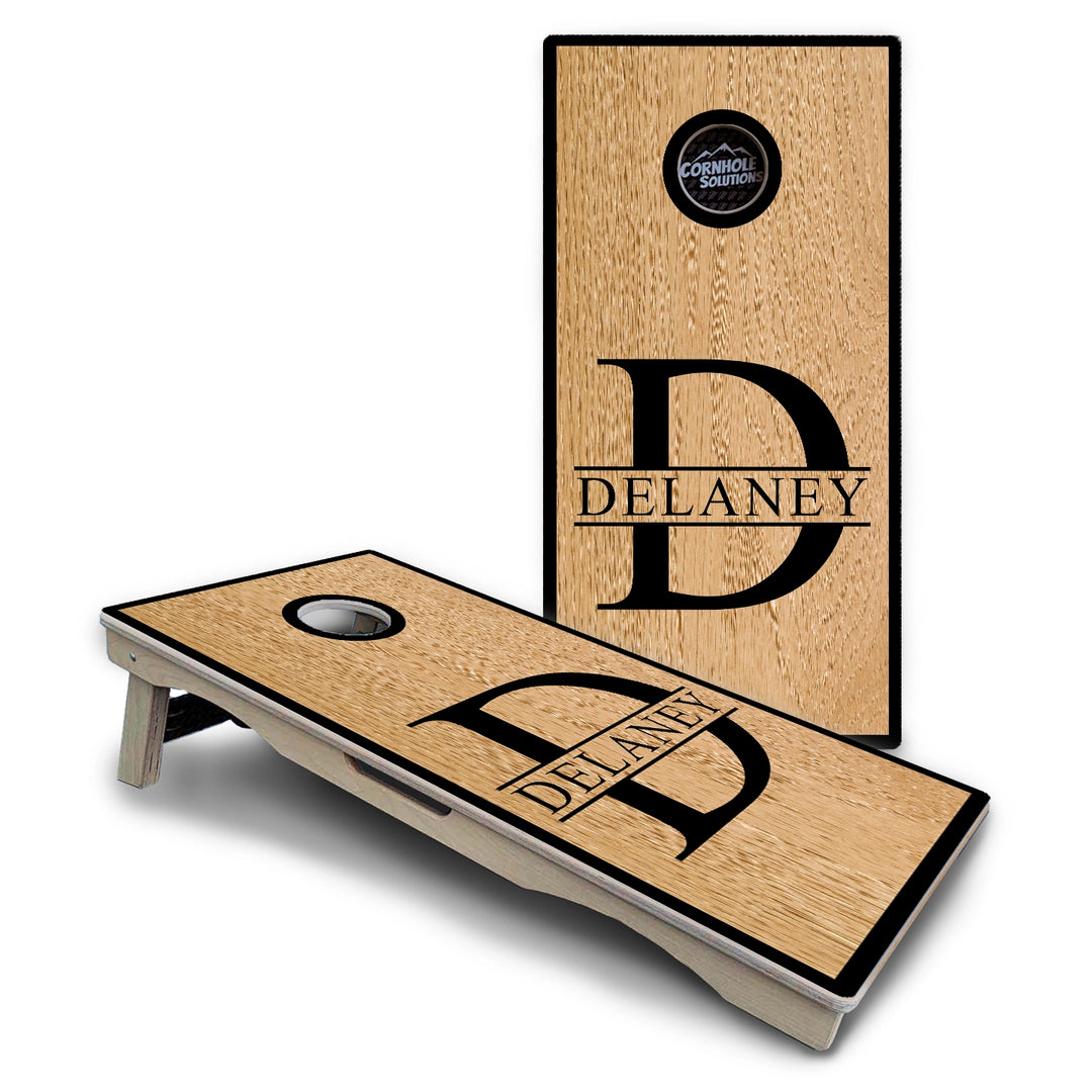 Split Letter Monogram Cornhole Boards – Pro Lite or Pro Elite
