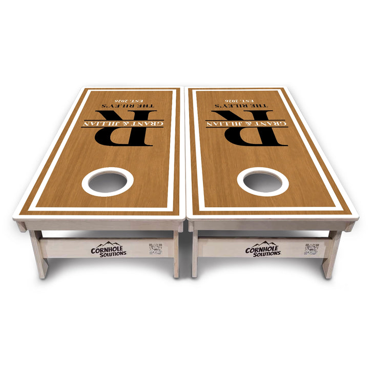 Family Established Monogram Cornhole Boards – Tournament Series