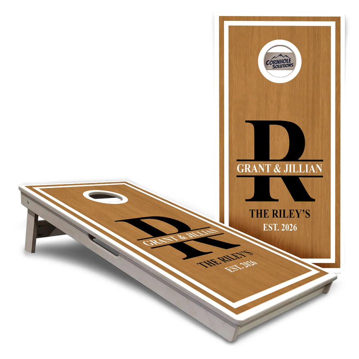 Family Established Monogram Cornhole Boards – Tournament Series