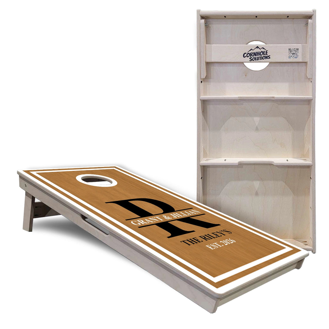 Family Established Monogram Cornhole Boards – Tournament Series