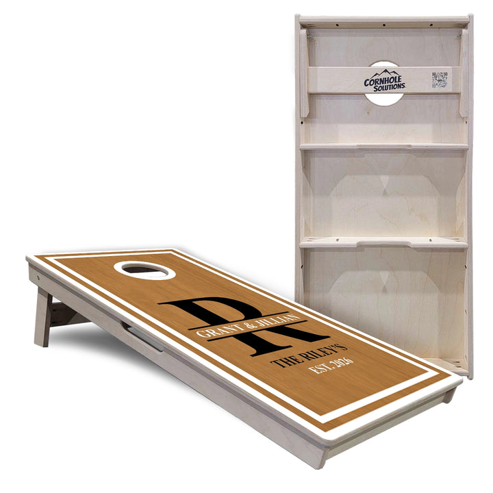 Family Established Monogram Cornhole Boards – Tournament Series
