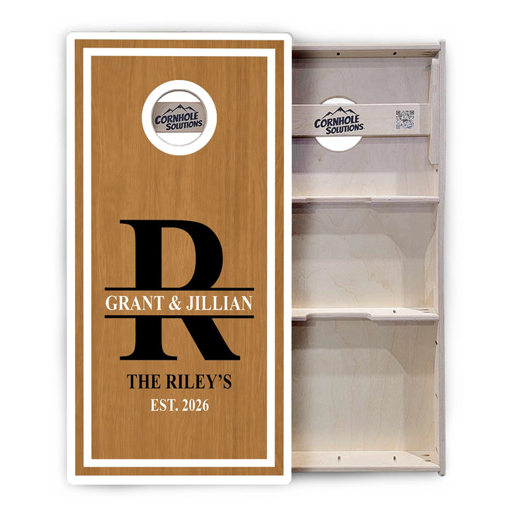 Family Established Monogram Cornhole Boards – Tournament Series